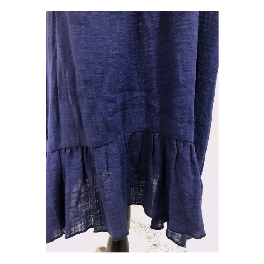 ❌SOLD❌ New Navy Dress with Ruffle Hem - Picture 4 of 4